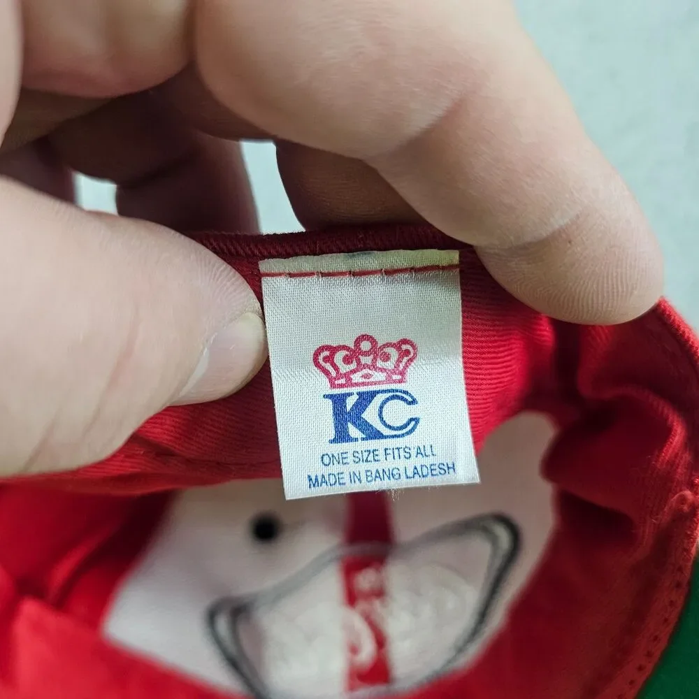 Vintage Coca Cola Hat Red Black Snapback Suede Bill Y2K 90s Embroidered Logo